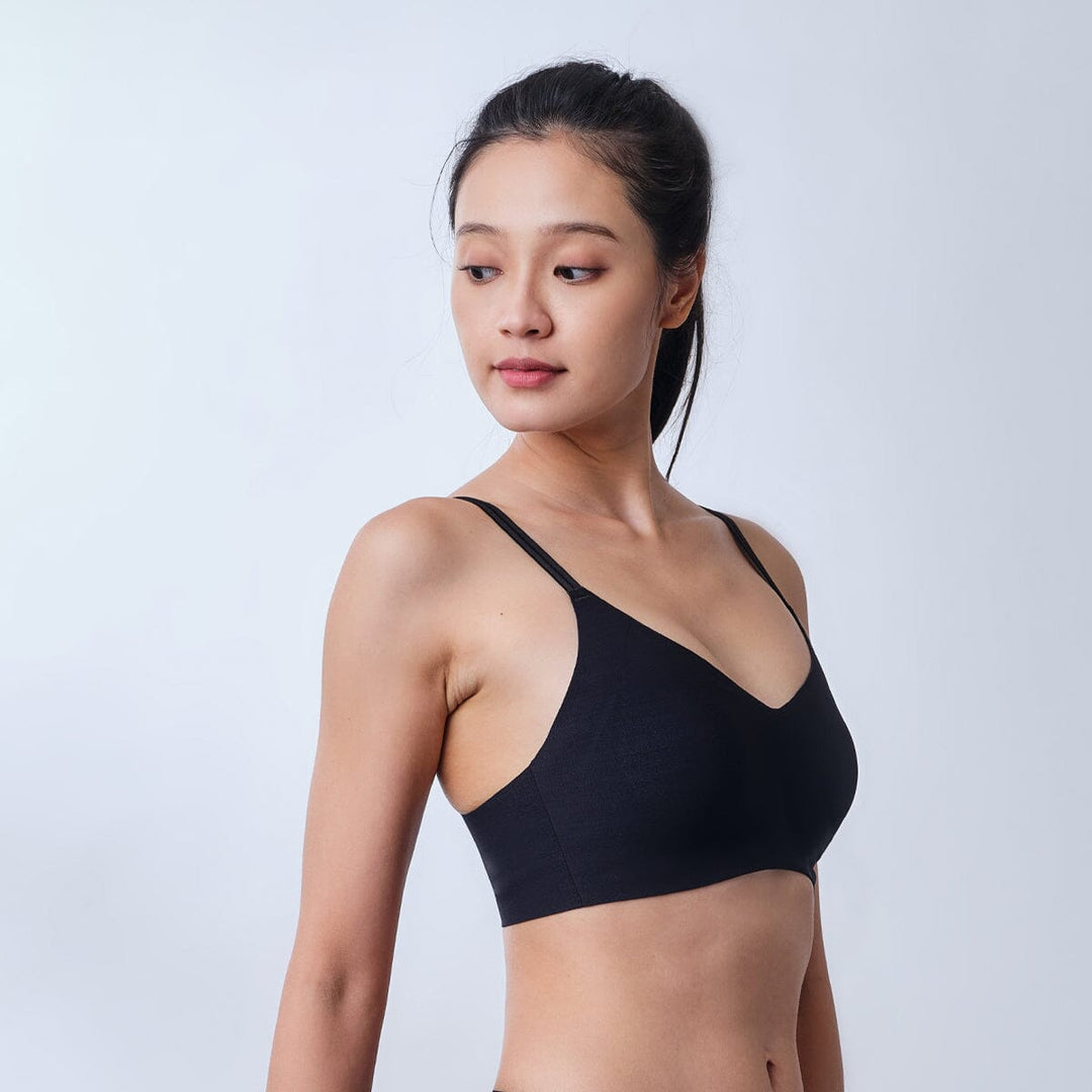 Invisible Lightmesh REextraSkin™ W-Shape support Light Push Up Adjustable Bralette Bra Her Own Words 