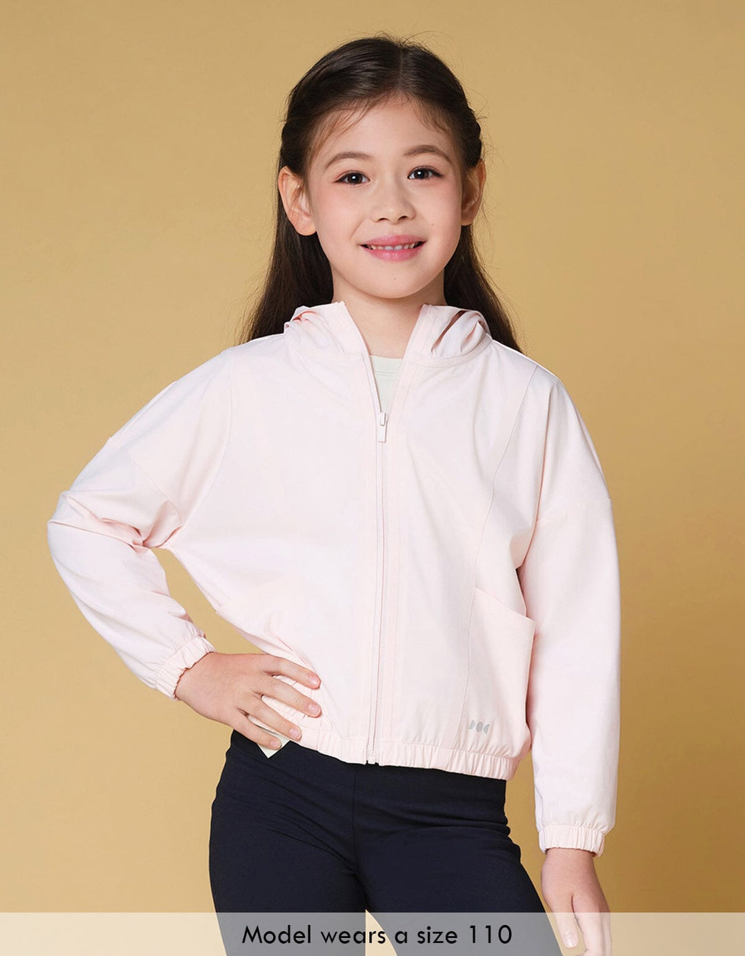 Kids HOW-STAYDRY UV Protection Cool Touch Quick Dry Running Jacket Jacket Her own words SPORTS 