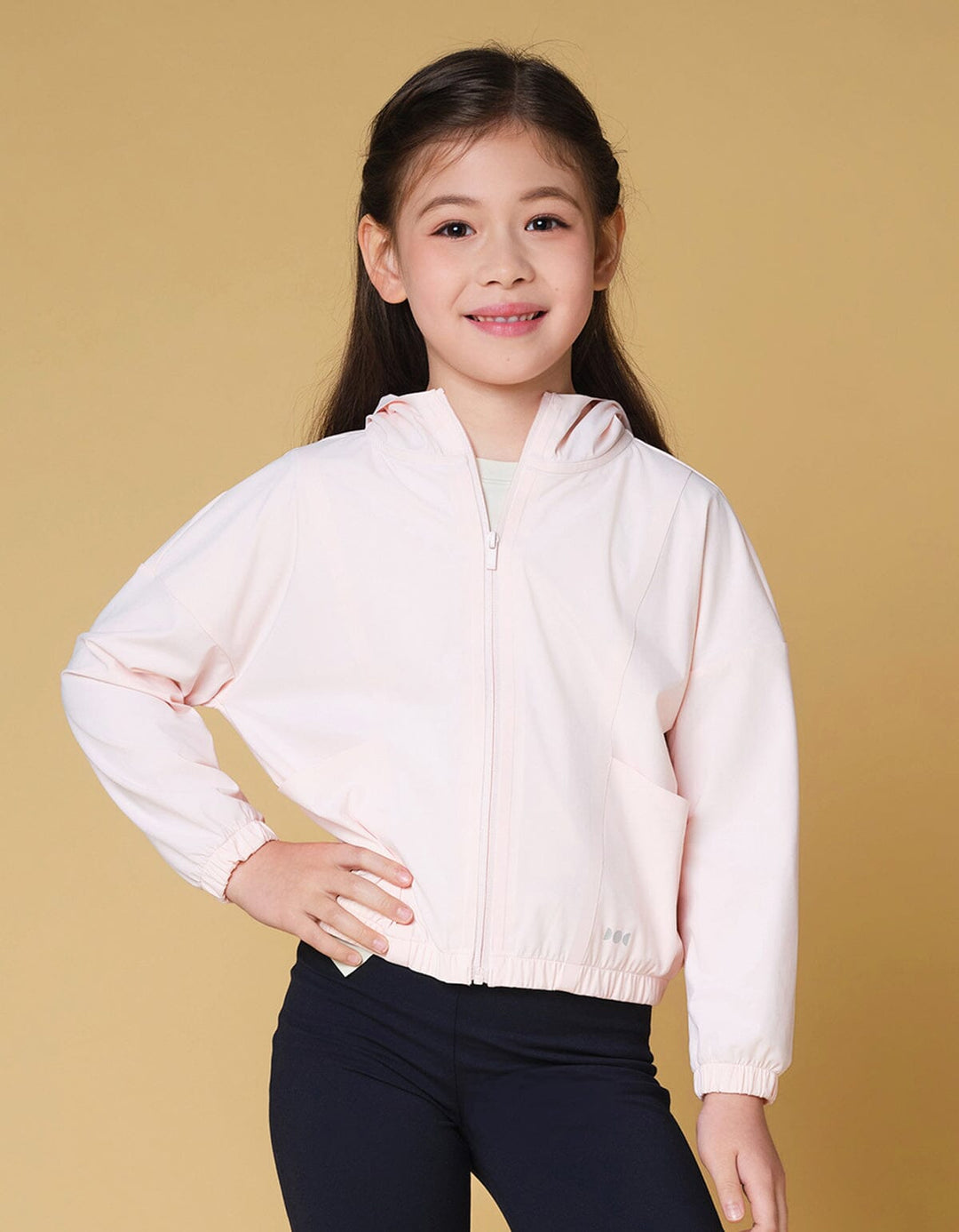 Kids HOW-STAYDRY UV Protection Cool Touch Quick Dry Running Jacket Jacket Her own words SPORTS 