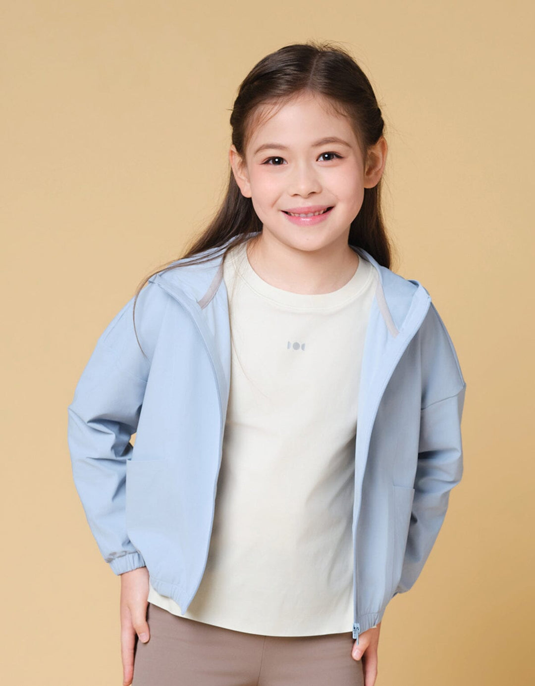 Kids HOW-STAYDRY UV Protection Cool Touch Quick Dry Running Jacket Jacket Her own words SPORTS 