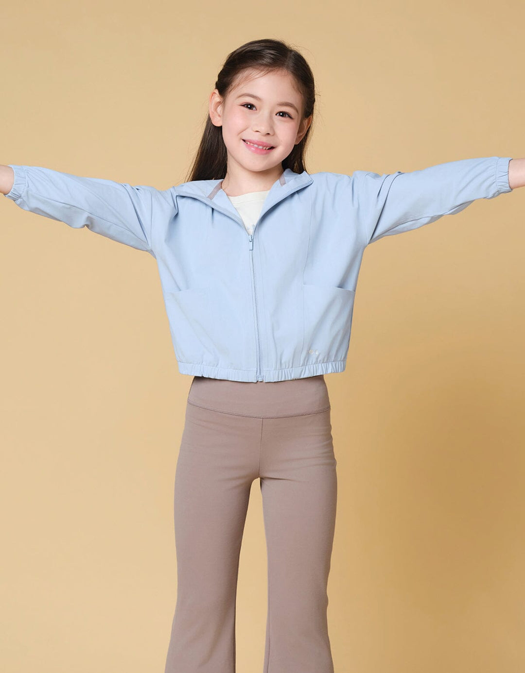 Kids HOW-STAYDRY UV Protection Cool Touch Quick Dry Running Jacket Jacket Her own words SPORTS 