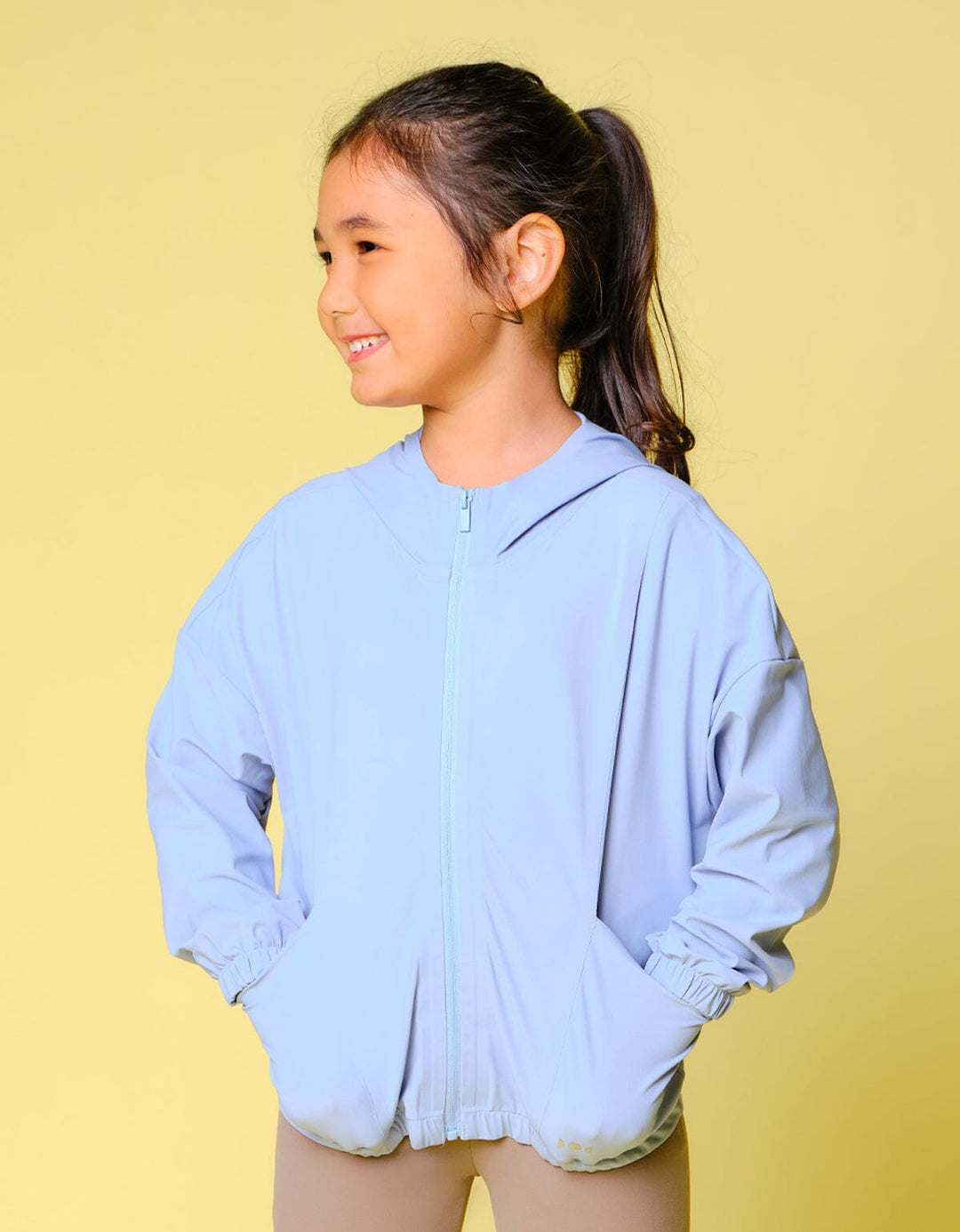 Kids HOW-STAYDRY UV Protection Cool Touch Quick Dry Running Jacket Jacket Her own words 