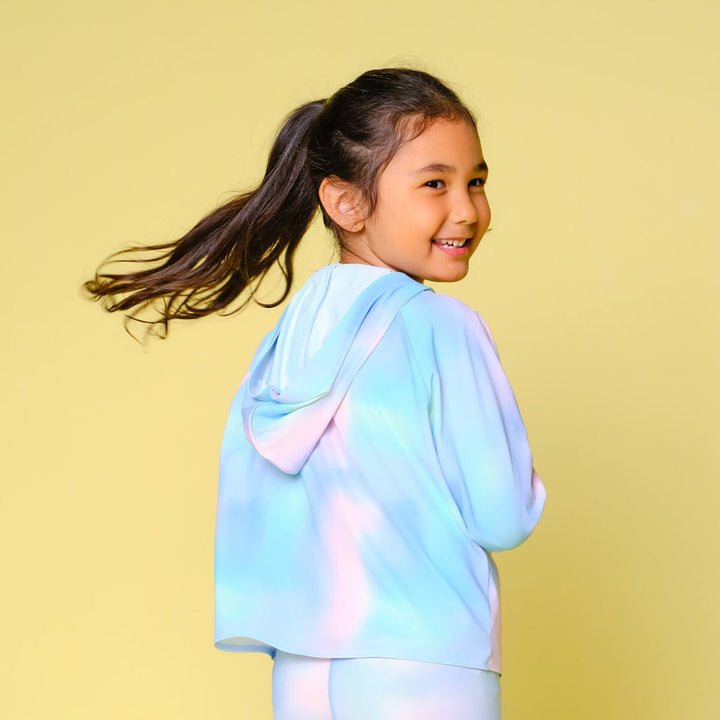 Kids UV Protection Cool Touch Jacket Jacket Her own words Ombre Print 110 