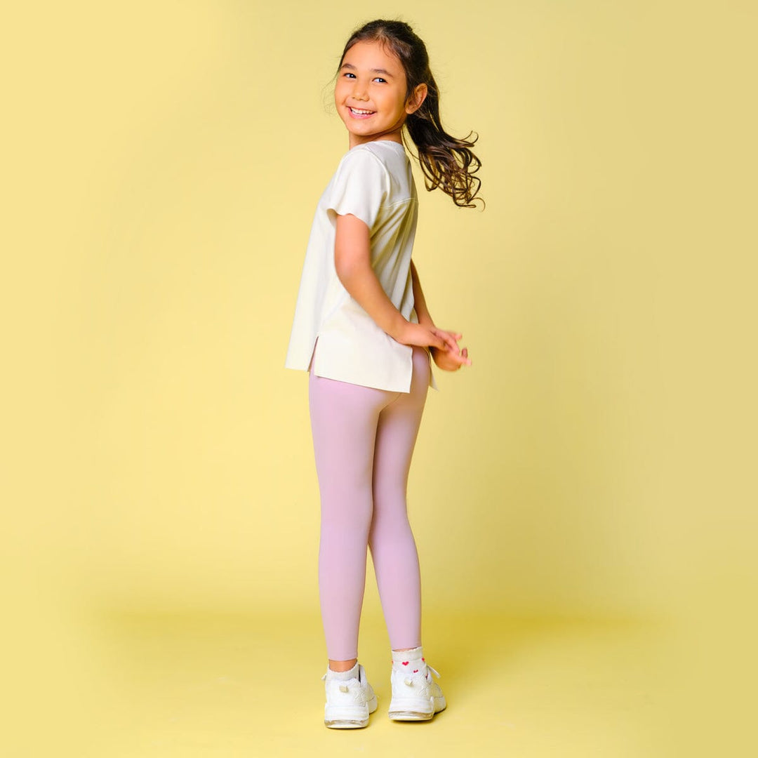 Kids Mid-Waist UV Protection Cool Touch Ankle leggings Leggings Her own words 