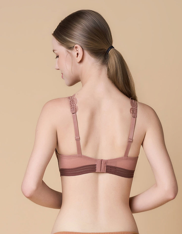 STYLIST Plunge Non Wired Lace Bra