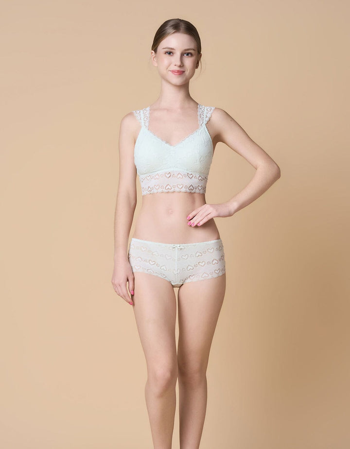 STYLIST Longline Triangle Lace Bra Top Bra Her own words 