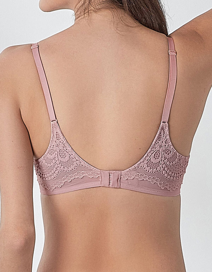 STYLIST Soft Touch Full Coverage Lightly Lined Lace Bra Bra Her own words Burnished Lilac 70B 