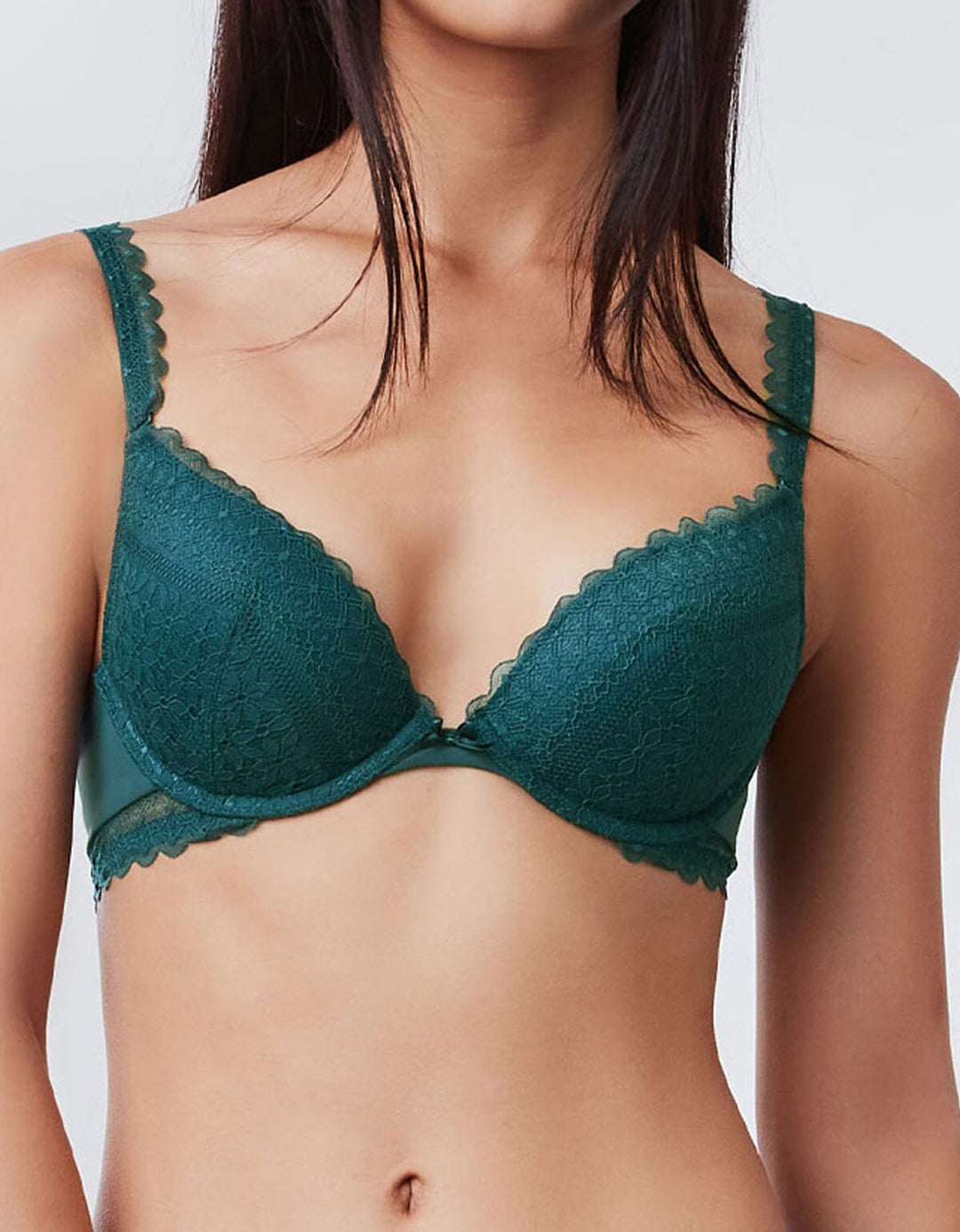 STYLIST Airy Plunge Push Up Lace Bra Bra Her own words 