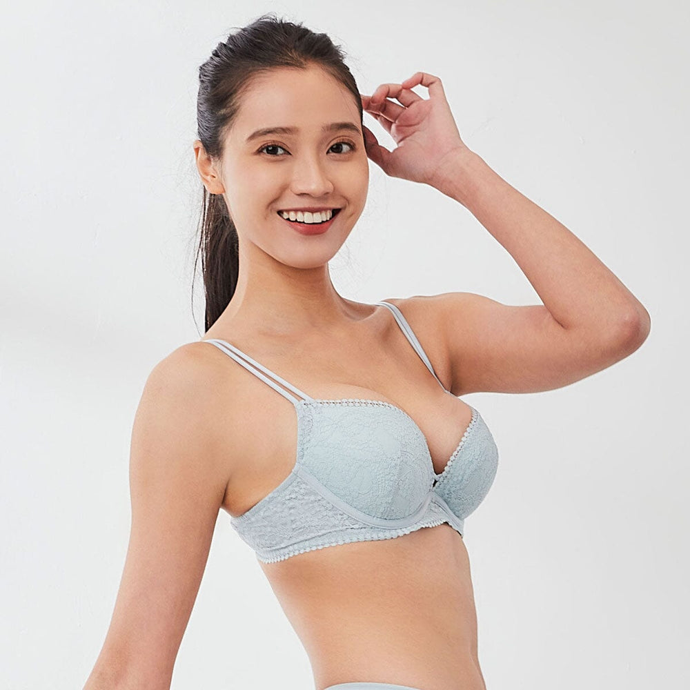 Stylist Memory Foam Plunge Push Up Lace Bra Bra Her Own Words 