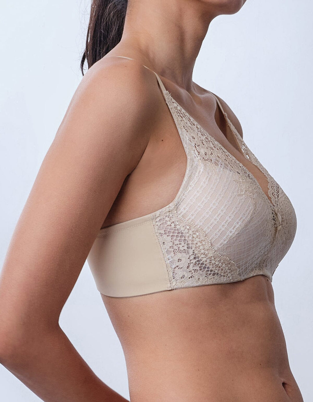 SUSTAINABLE REherbafoam™ Plunge Push Up Lace Bra Bra Her own words 
