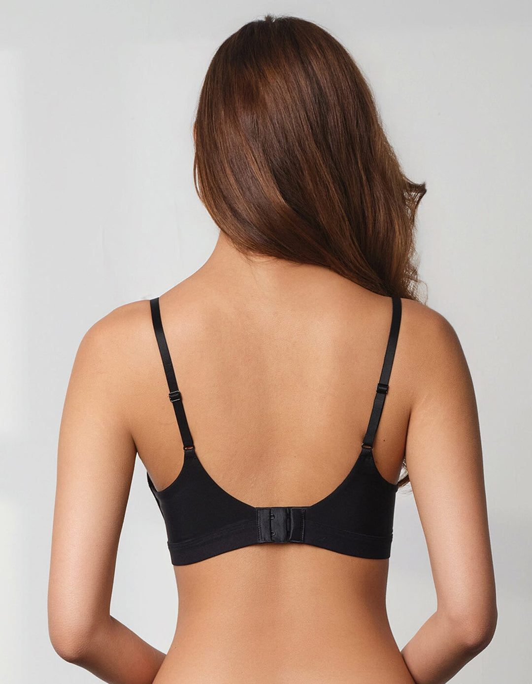 AIRY Ultra Light Non Wired Lightly Lined Lace Bra Bra Her own words Black 70B 