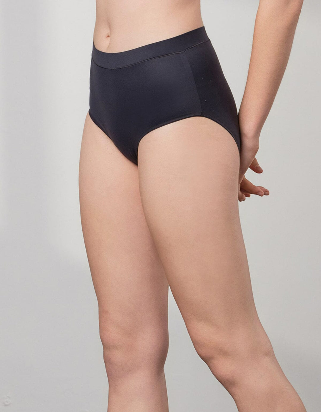 SIGNATURE High-rise Brief Panty High Waist Brief Her own words Black S 