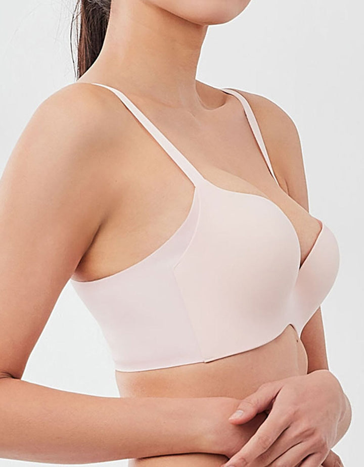 SOLUTION Soft Wire REadGrid™ Wing Butterfly Push Up Bra Bra Her own words Silver Pink 70B 
