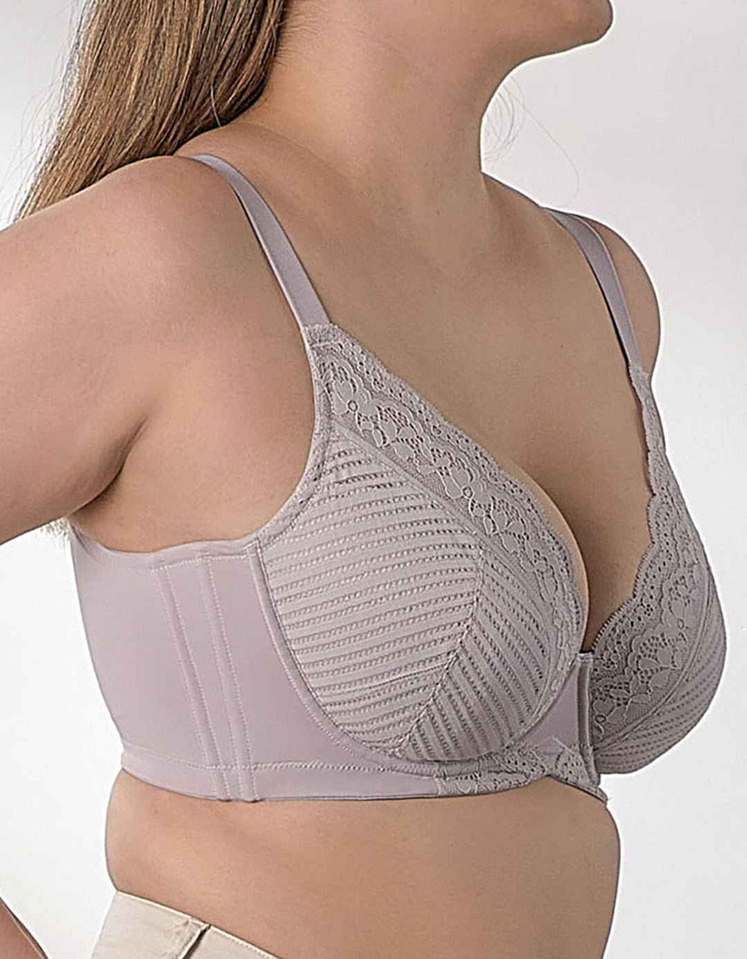 AIRY Max Lightly Lined Lace Bra Bra Her own words Dull Lilac 75D 