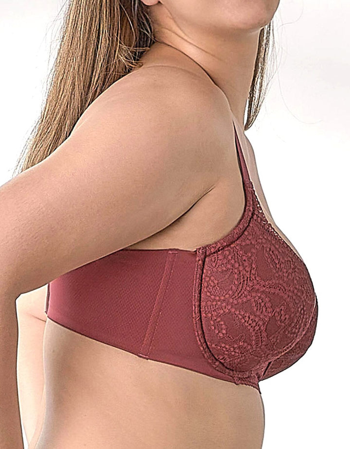 SOLUTION Butterfly Lightly Lined Lace Bra Bra Her own words Biking Red 70D 