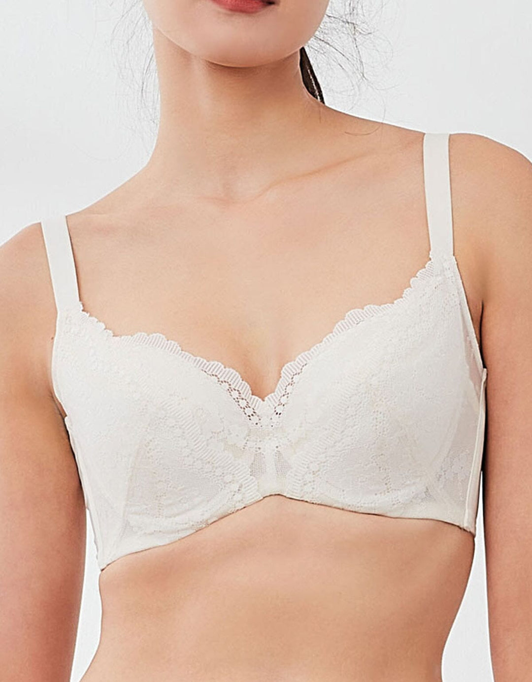 SUSTAINABLE REherbafoam™ Slim-cut & Cushioned Sling Push Up Lace Bra Bra Her own words 