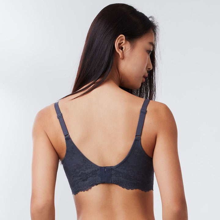 Sustainable REherbafoam??? W-Shape support Butterfly Push Up Lace Bra Bra Her Own Words 