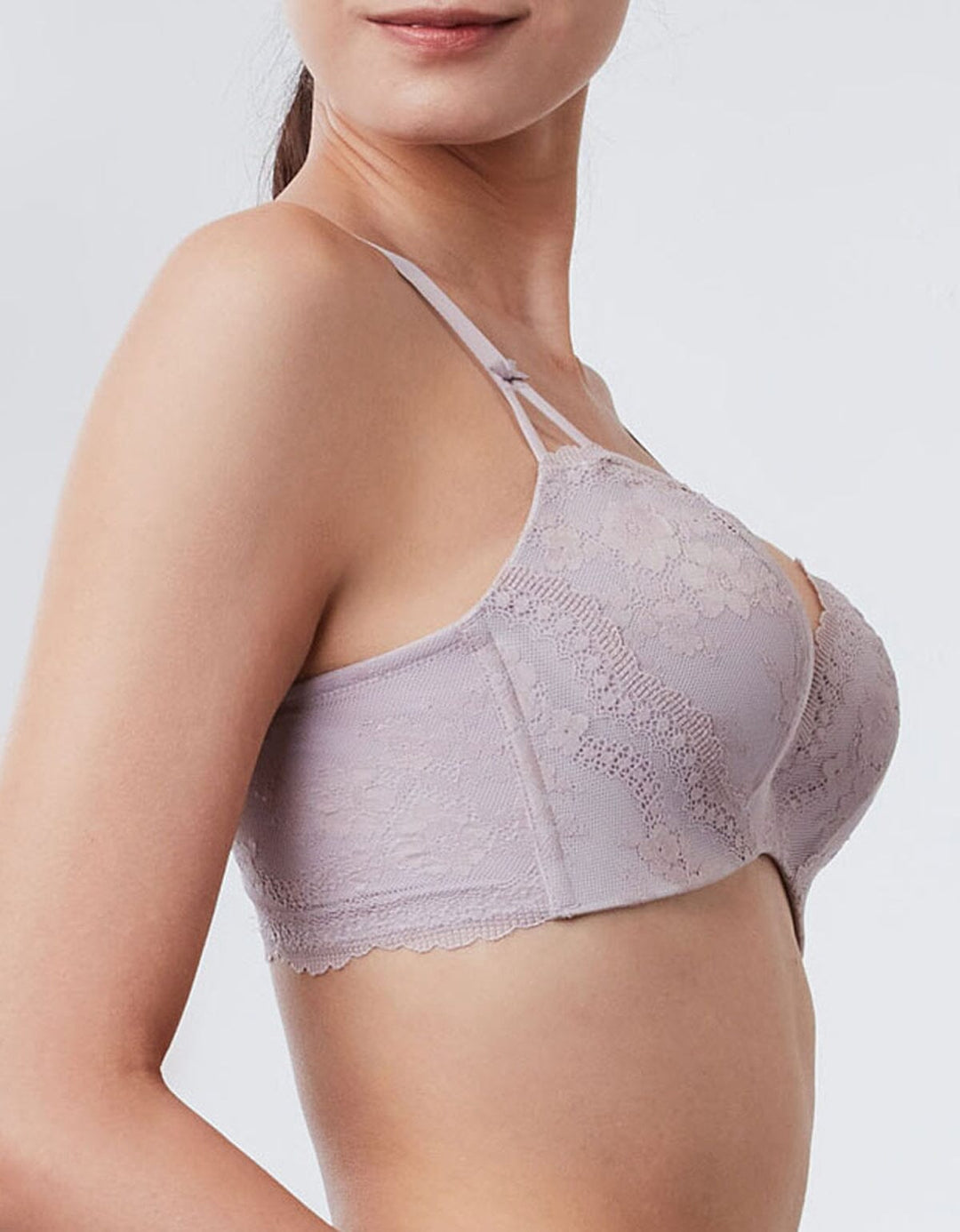 SUSTAINABLE REherbafoam™ W-Shape support Butterfly Push Up Lace Bra Bra Her own words 
