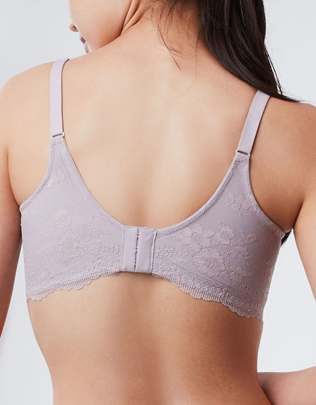 SUSTAINABLE REherbafoam™ W-Shape support Butterfly Push Up Lace Bra Bra Her own words Dull Lilac 70B 