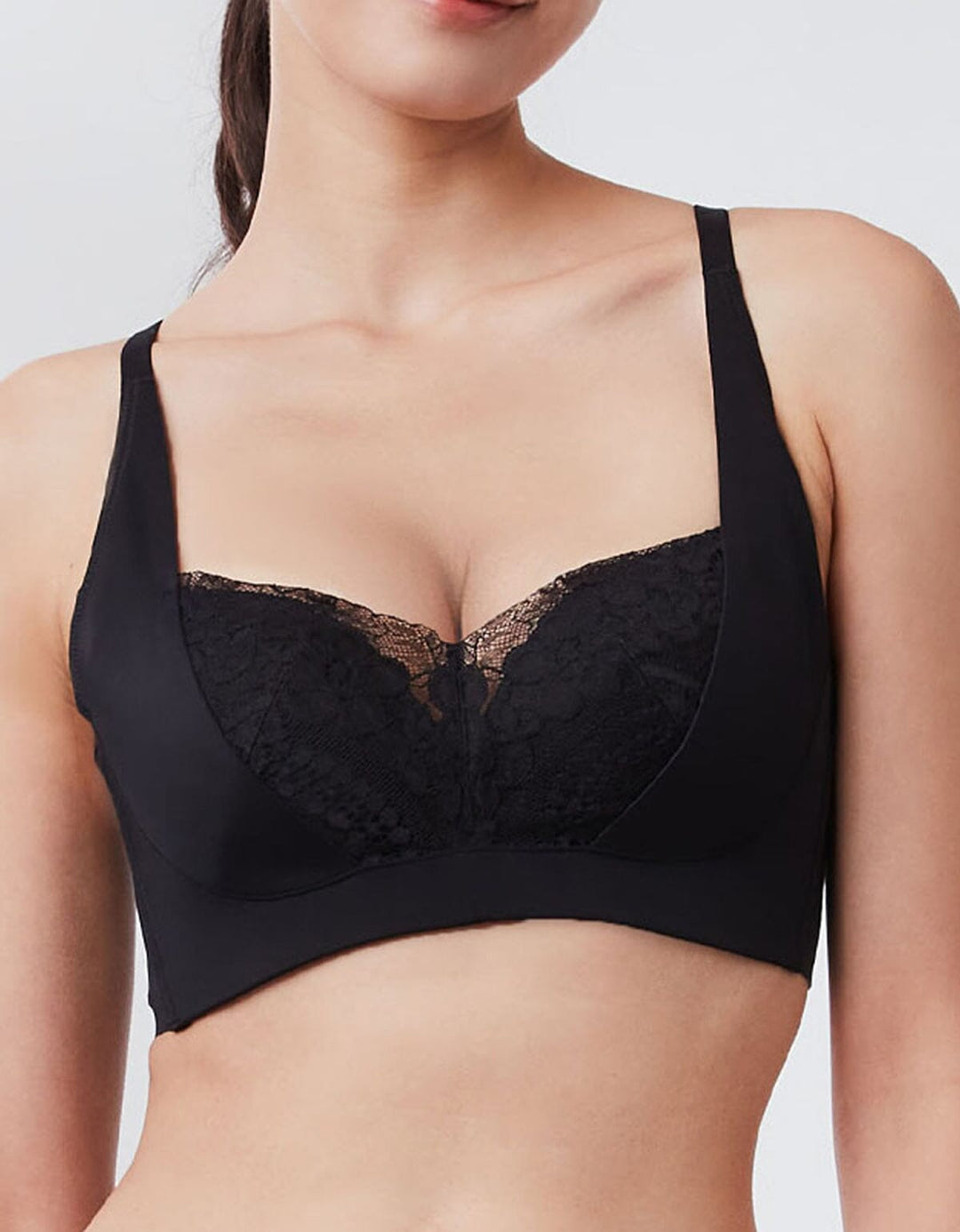 SOLUTION Plus W-Shape Support REsiltech™ Wing Non Wired Lace Bra Bra Her own words 