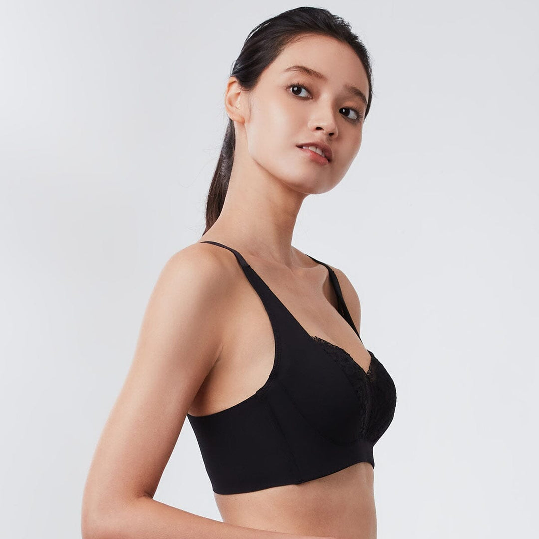 Solution Mega W-Shape Support REsiltech??? Wing Non Wired Lace Bra Bra Her Own Words 