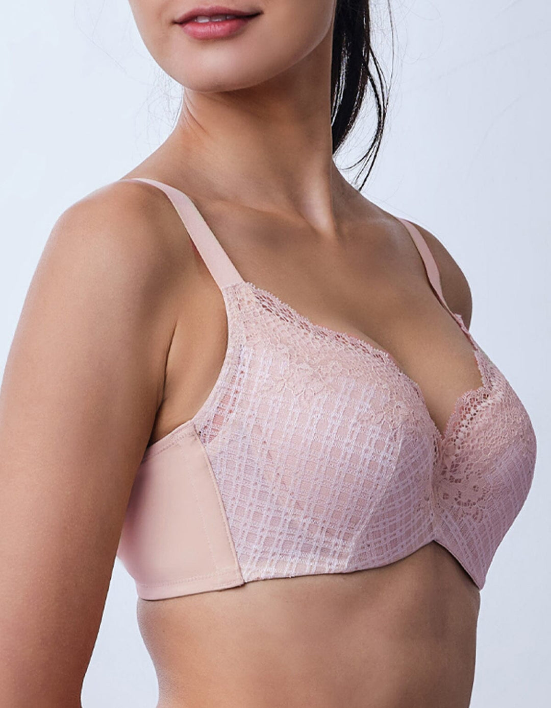 SUSTAINABLE REherbafoam™ Slim-cut Cushioned Sling Push Up Lace Bra Bra Her own words 