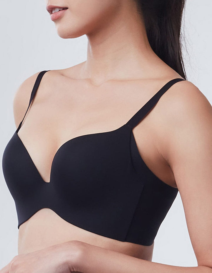 SOLUTION Soft Wire REadGrid™ Wing Butterfly Push Up Bra Bra Her own words Black 70B 