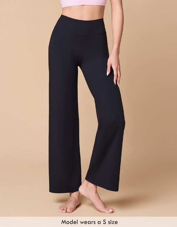 HOW-EFFORTLESS Mid Waist Straightleg Pants Leggings Her own words SPORTS 