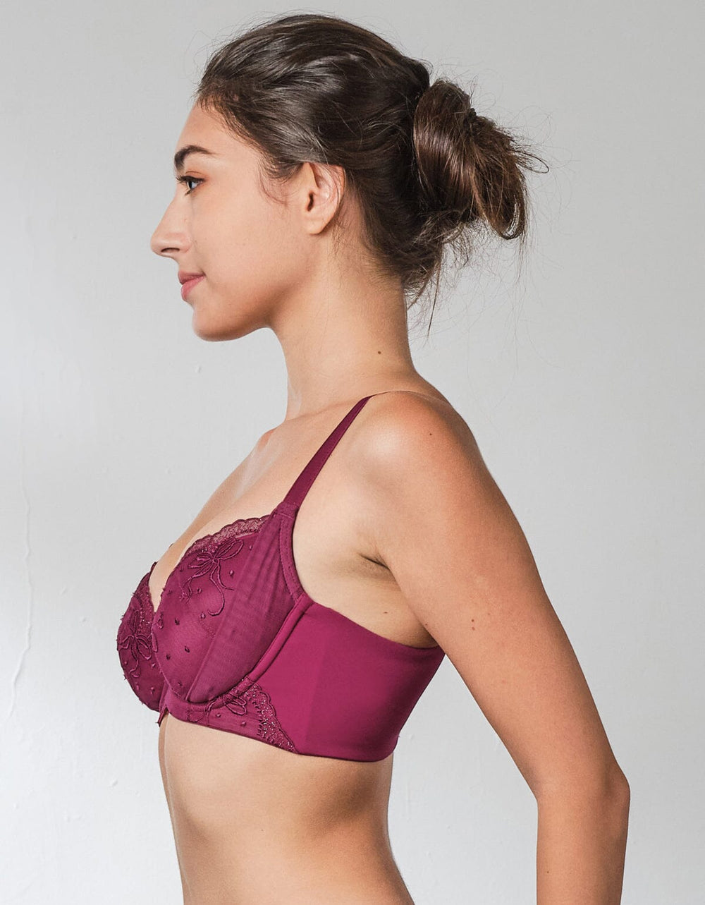 SMOOTH IT High Wing Lightly Lined Lace Bra Bra Her own words 