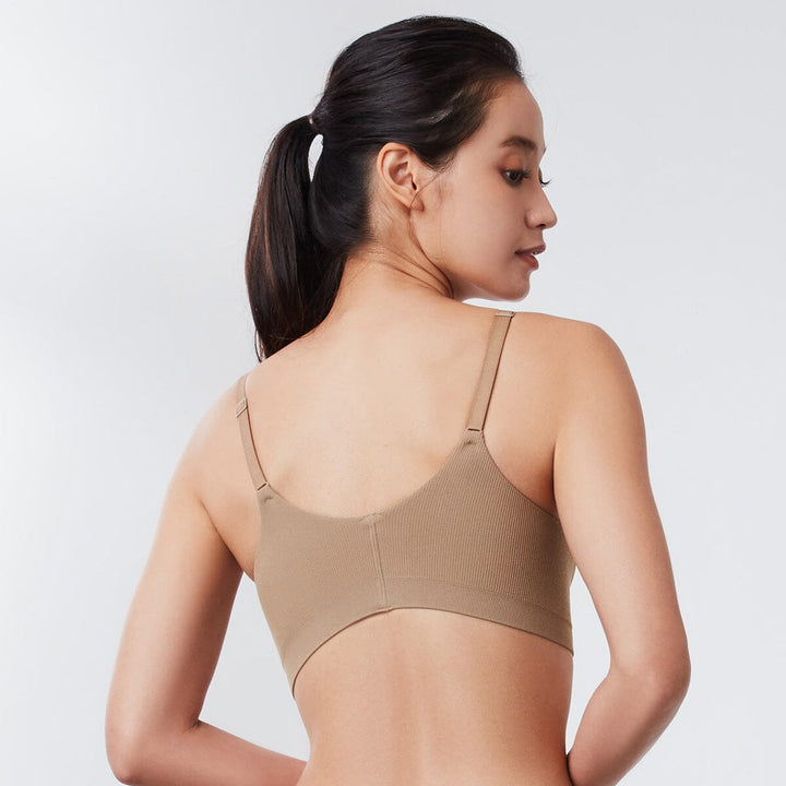 Sustainable REherbafoam™ & REextraSkin™ W-Shape Support Seamless Knit Bra Top Bra Her Own Words 