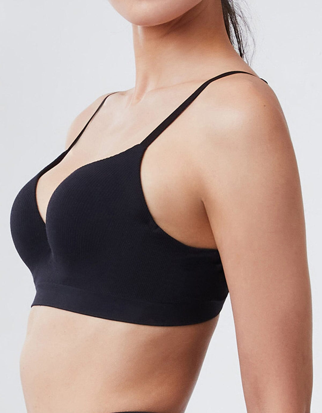SUSTAINABLE REherbafoam™ W-Shape Support Knit Lightly Lined Bra Bra Her own words Black 70B 