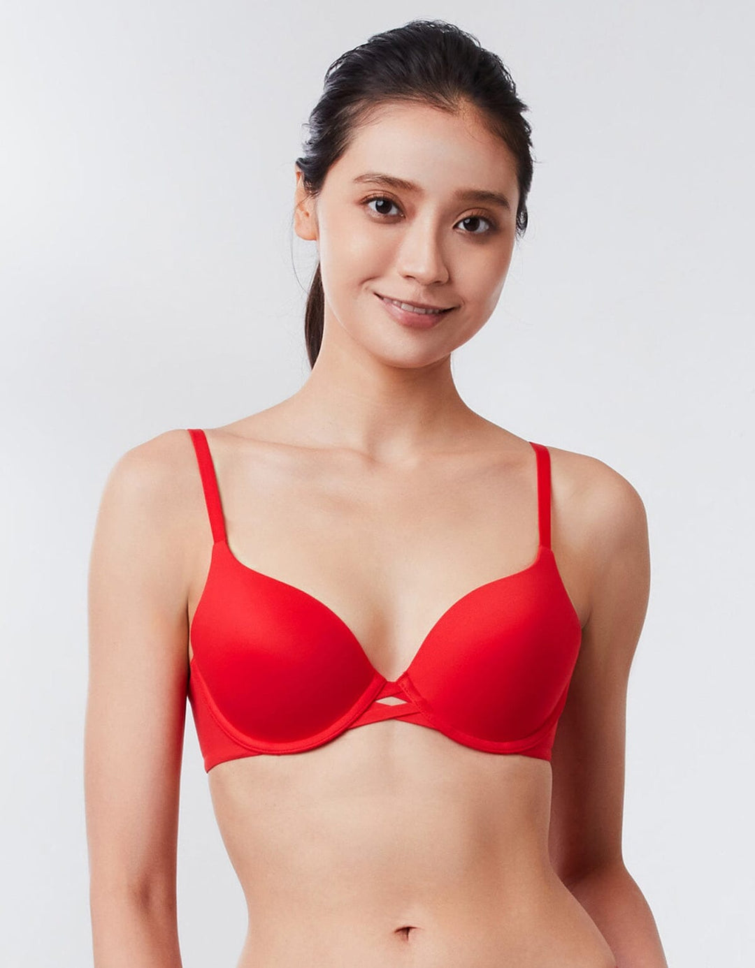 SOFT TOUCH Full Coverage Lightly Lined Bra Bra Her own words Chinese Red 70B 