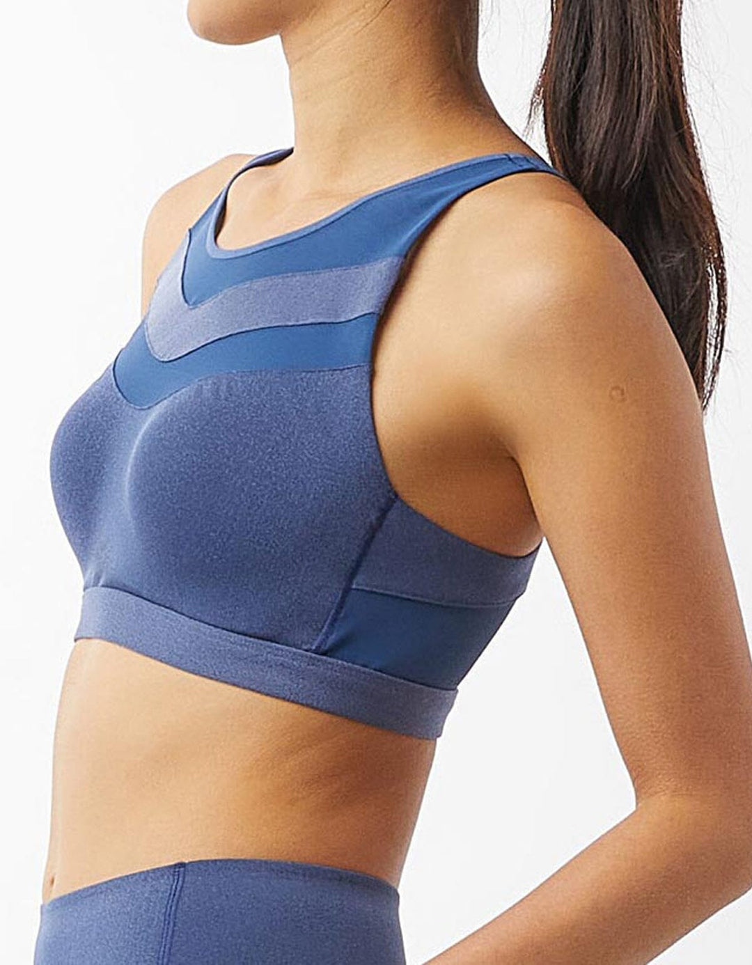 Demin Airy High Impact Sports Bra Sports Bra Her own words SPORTS Denim Blue 70B 