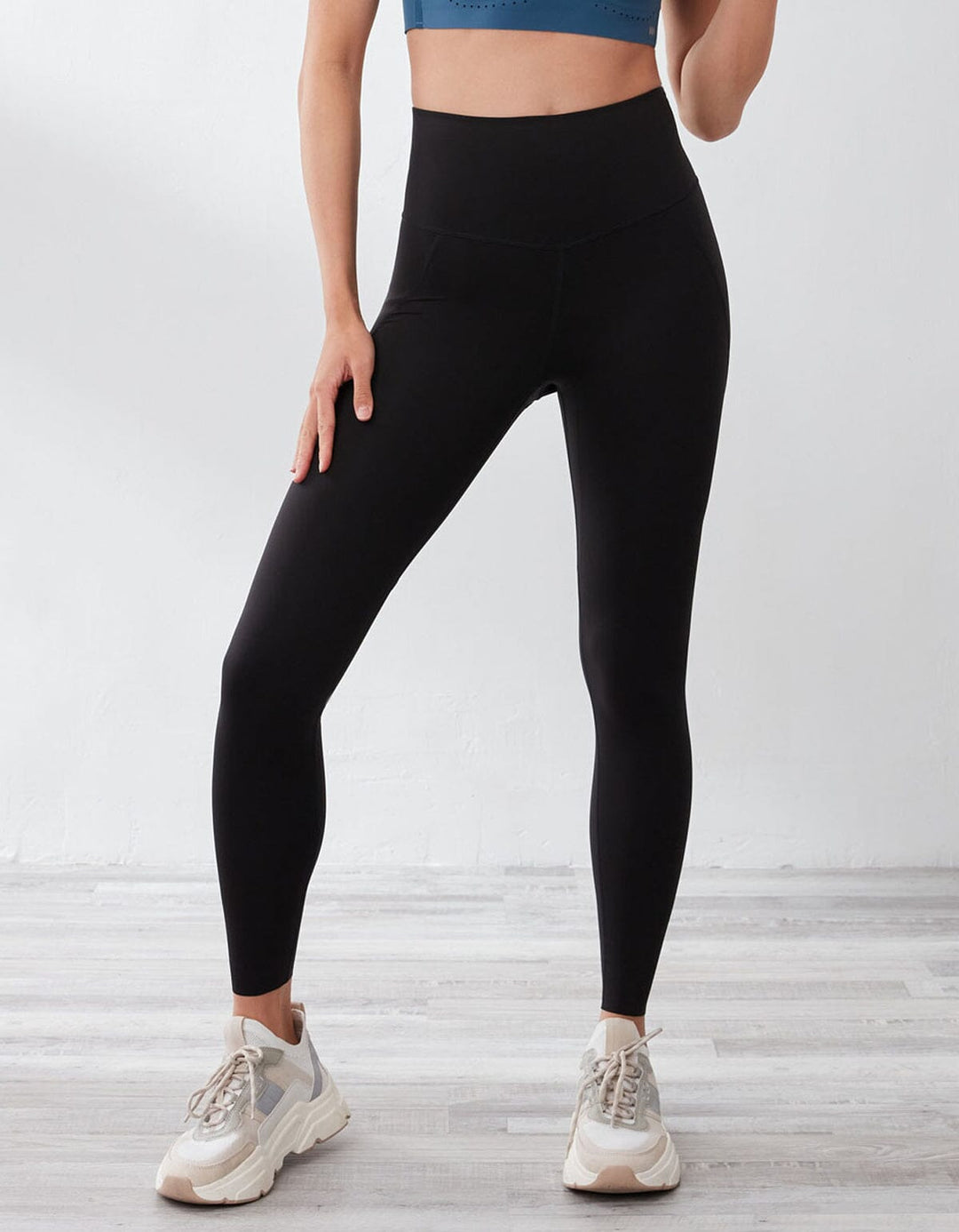 HOLD High-Waist UV Protection Full Length Sports Leggings Leggings Her own words SPORTS Black S 