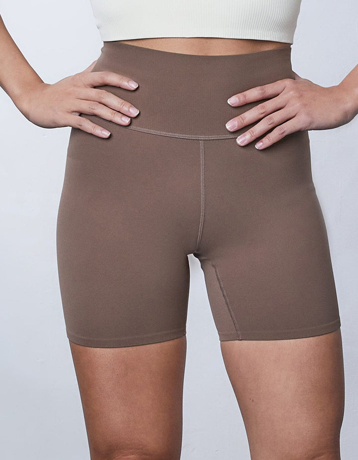 HOW-EFFORTLESS Medium Waist UV Protection Biker 6" Shorts Shorts Her own words SPORTS 