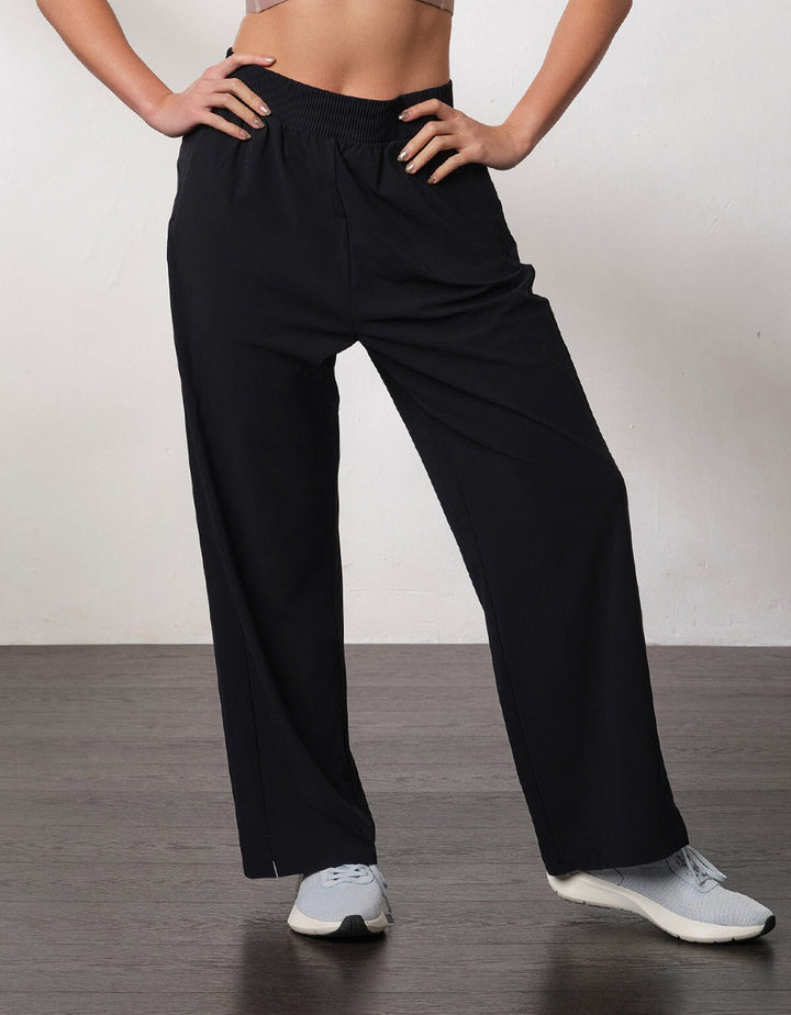 HOW- STAYDRY High-Waist Cool Touch Straight Leg Full Length Pants Pants Her own words SPORTS 
