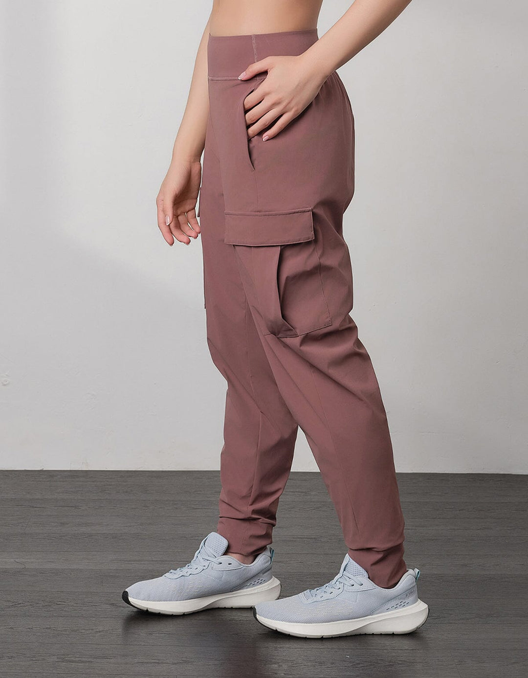 HOW-STAYDRY Mid Waist Full Length Quick Dry Cargo Jogger Jogger Her own words SPORTS 