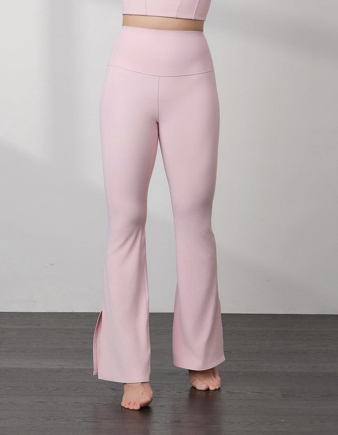 HOW-EFFORTLESS High Waist Kick Flare Full Length Sports Leggings Flare Her own words SPORTS 