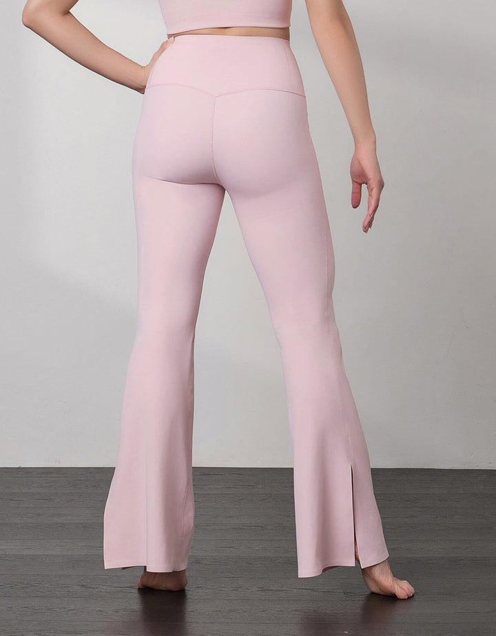 HOW-EFFORTLESS High Waist Kick Flare Full Length Sports Leggings Flare Her own words SPORTS 