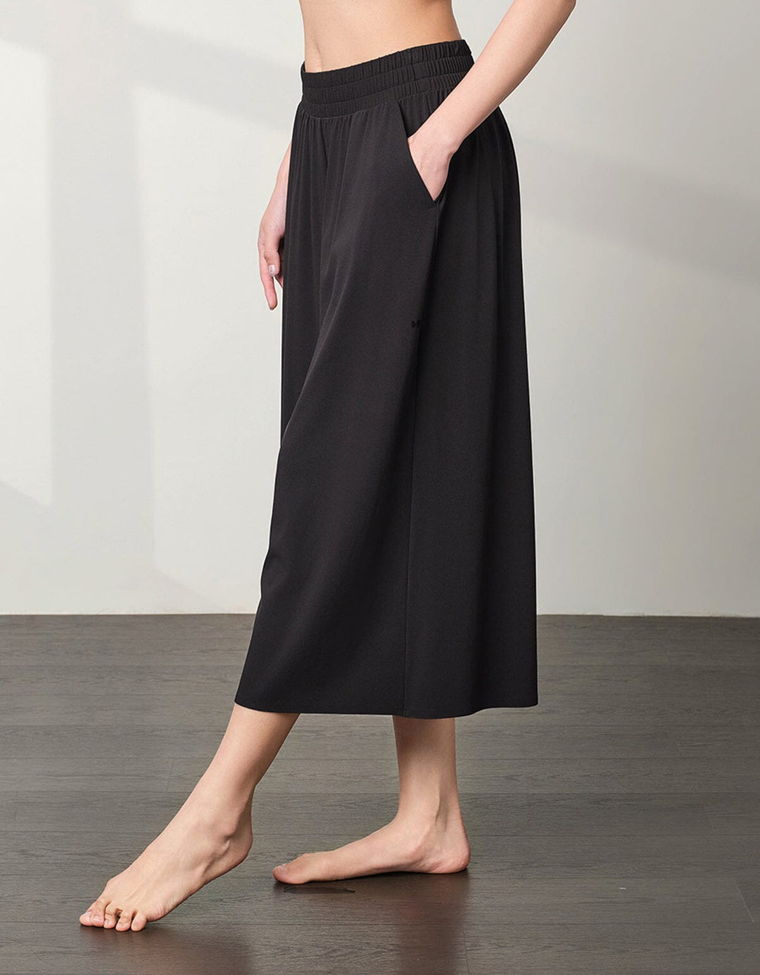 Skin Soft High Waist Culottes Culottes Her own words SPORTS Black S 
