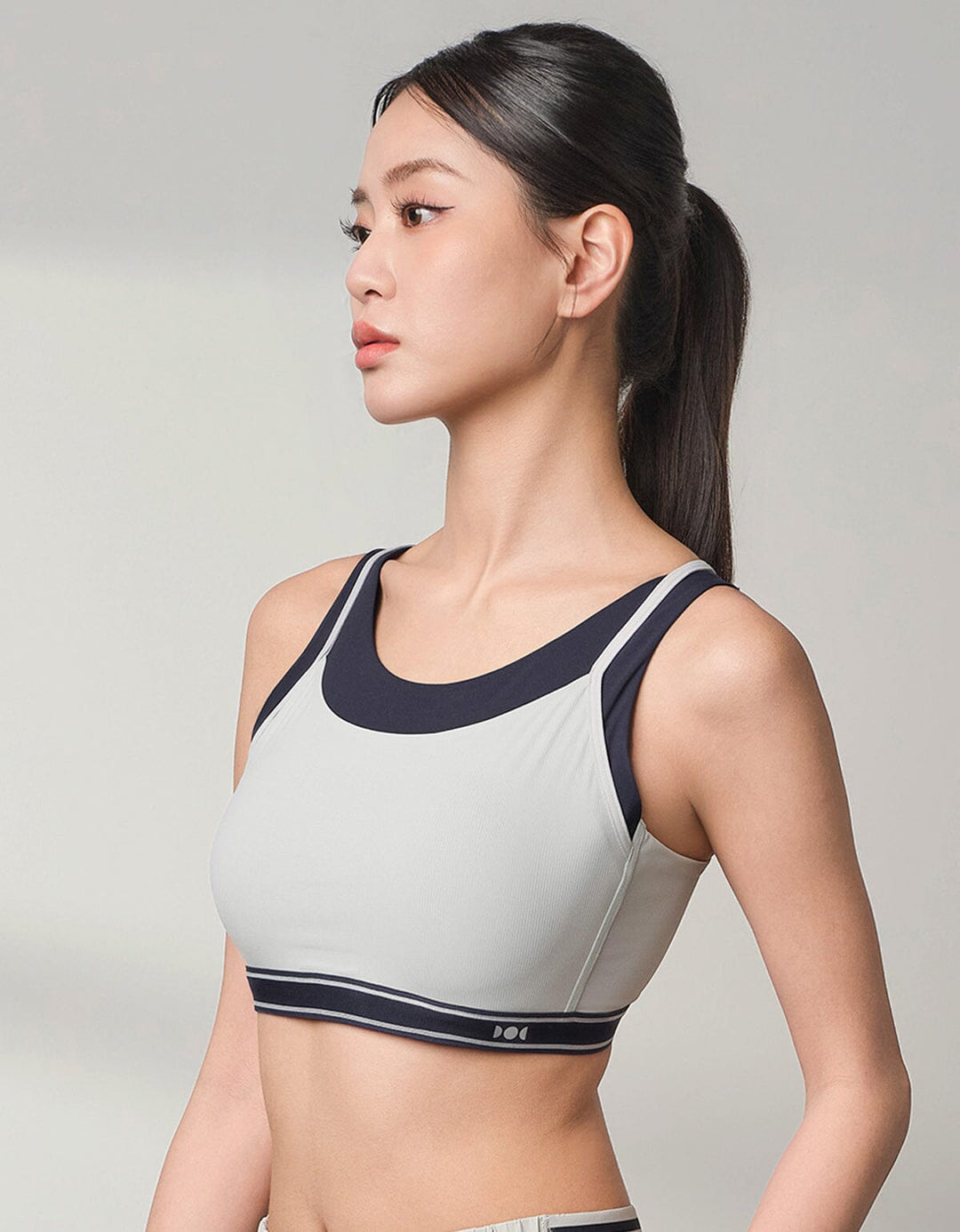 HOW-AIRY Ribbed Breathable Medium Impact Sports Bra Sports Bra Her own words SPORTS 