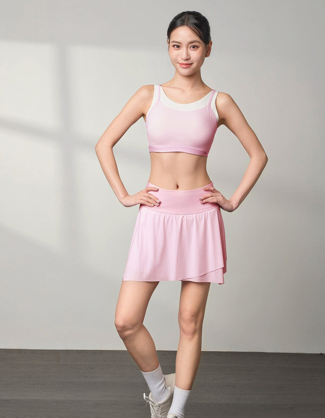 (No photo) HOW-AIRY Ribbed Breathable Medium Impact Sports Bra Sports Bra Her own words SPORTS 