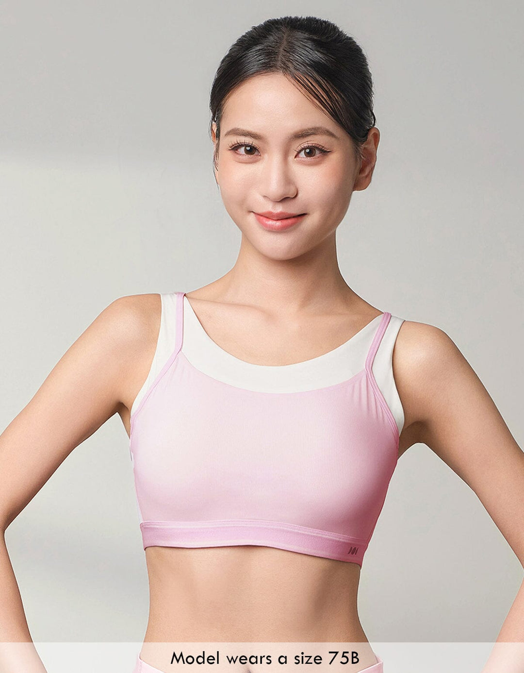 (No photo) HOW-AIRY Ribbed Breathable Medium Impact Sports Bra Sports Bra Her own words SPORTS 