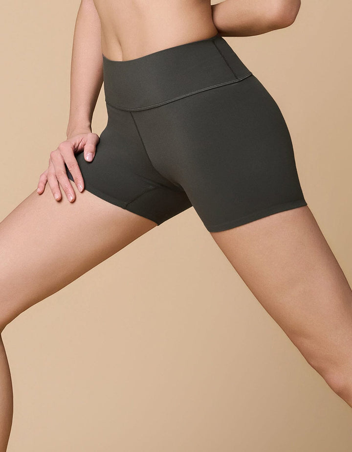 HOW-EFFORTLESS Mid Waist Biker Shorts 4' Shorts Her own words SPORTS 
