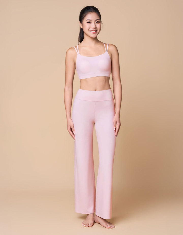 HOW-EFFORTLESS Mid Waist Straightleg Pants Leggings Her own words SPORTS 