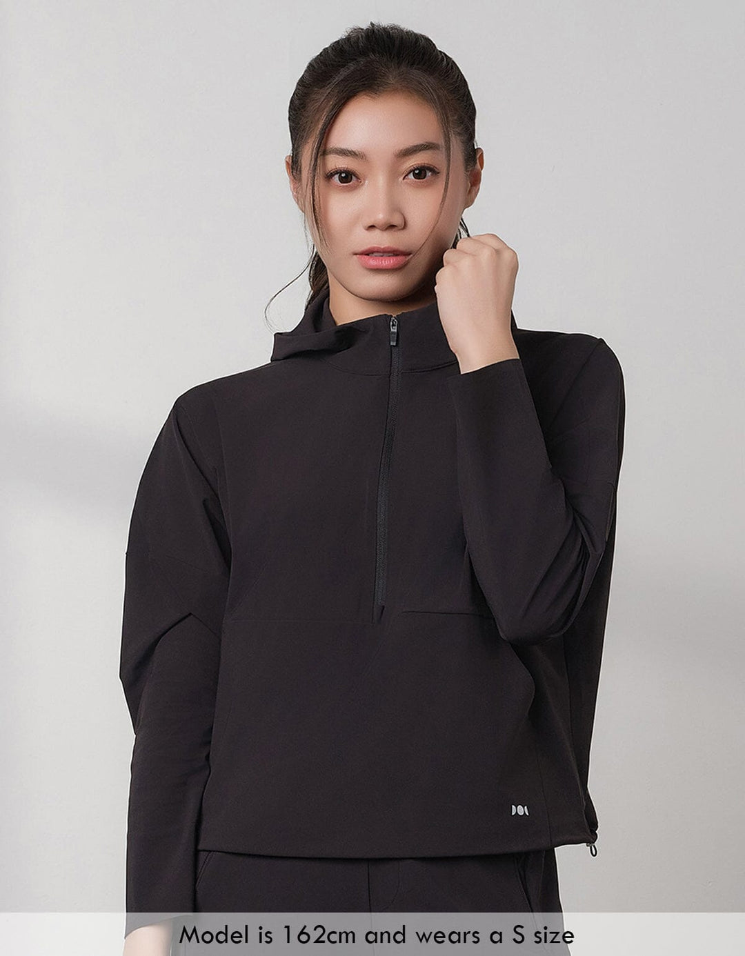 HOW-STAYDRY Half Zip Hoodie Long Sleeve Her own words SPORTS 