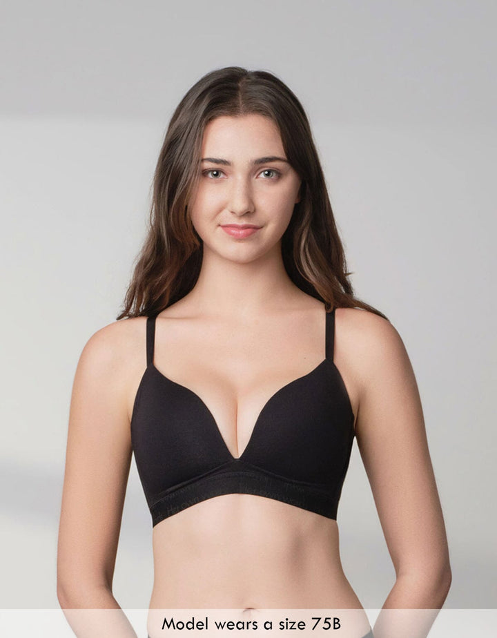 COTTON REmarshmallowPad™ & REherbafoam™ Non Wired Light Push Up Bra Bra Her own words 