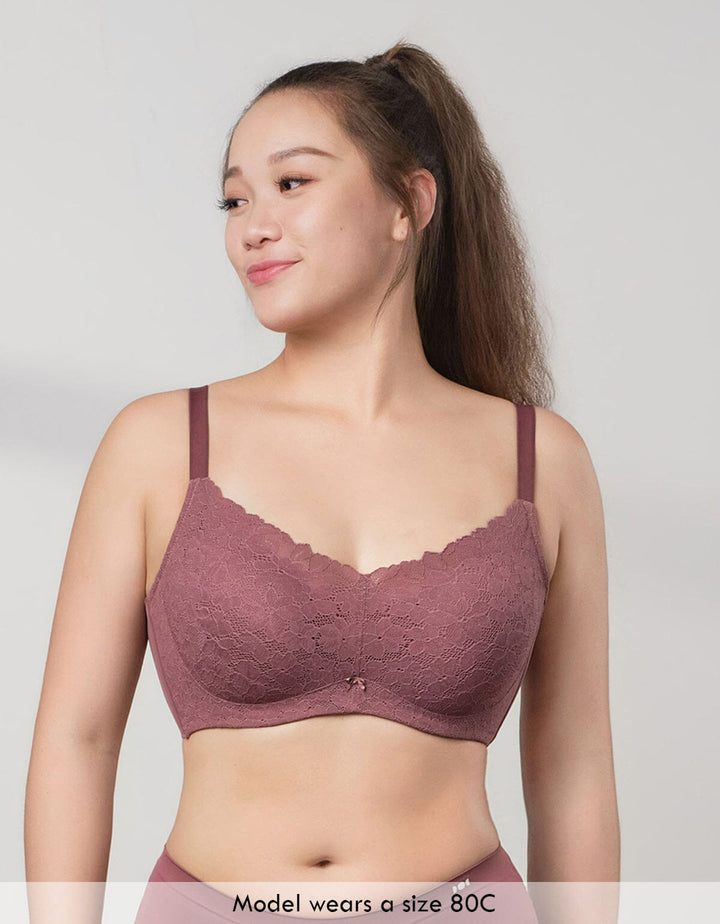 SMOOTH IT Plus Lightly Lined Lace Bra Bra Her own words 
