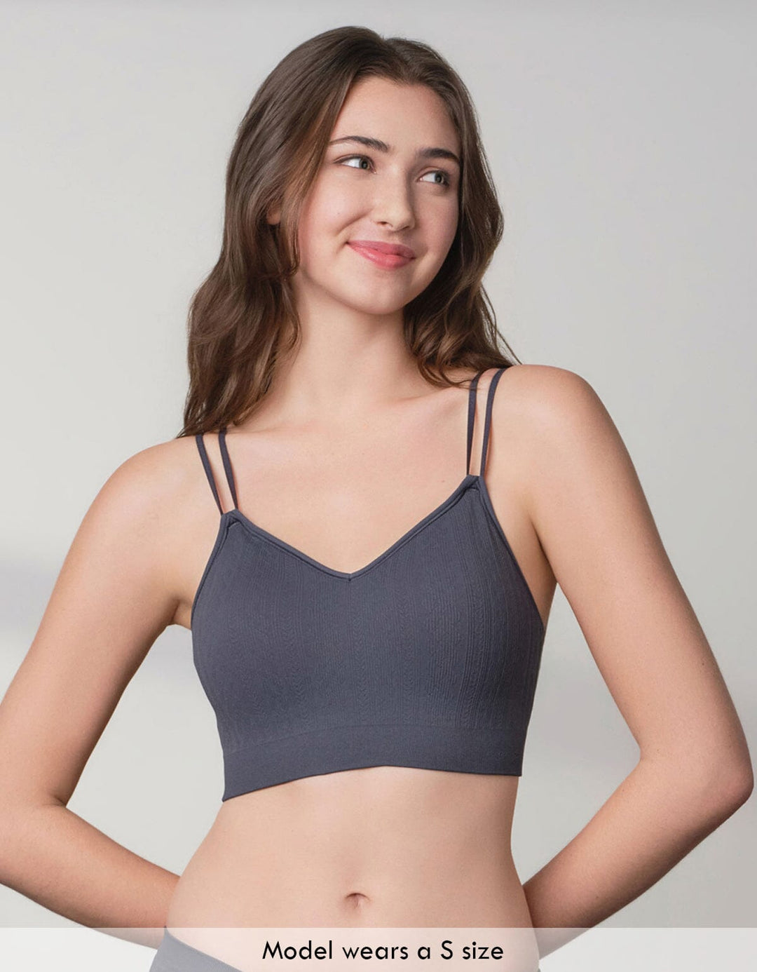 INVISIBLE REherbafoam™ & REextraSkin™ Seamless Knit Triangle Bra Top Bra Her own words 