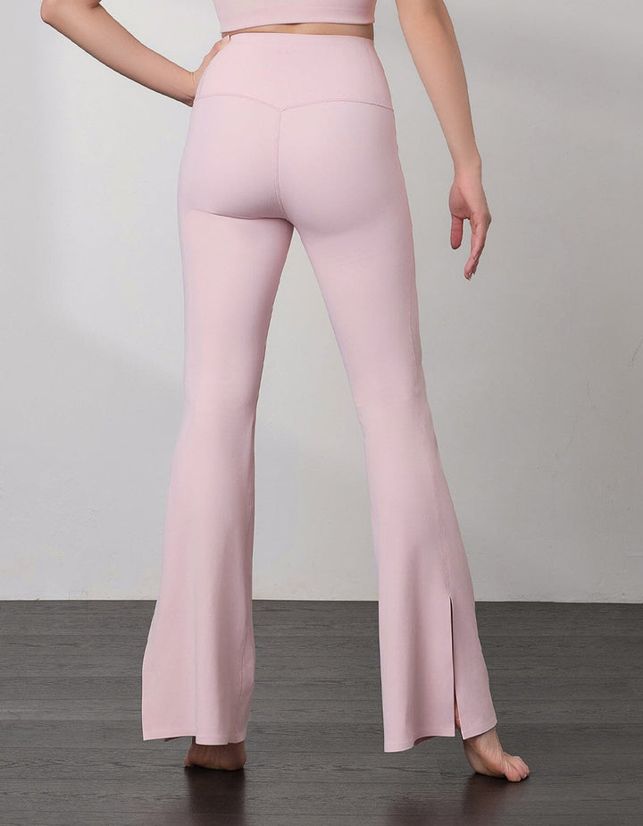 HOW-EFFORTLESS High Waist Kick Flare Full Length Sports Leggings Flare Her own words SPORTS 